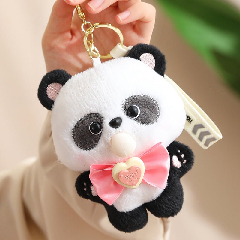 Bloop Bean™ – Kawaii Panda Plush Bag Keychain | Cute Panda Keychain – Lil Beans Collection