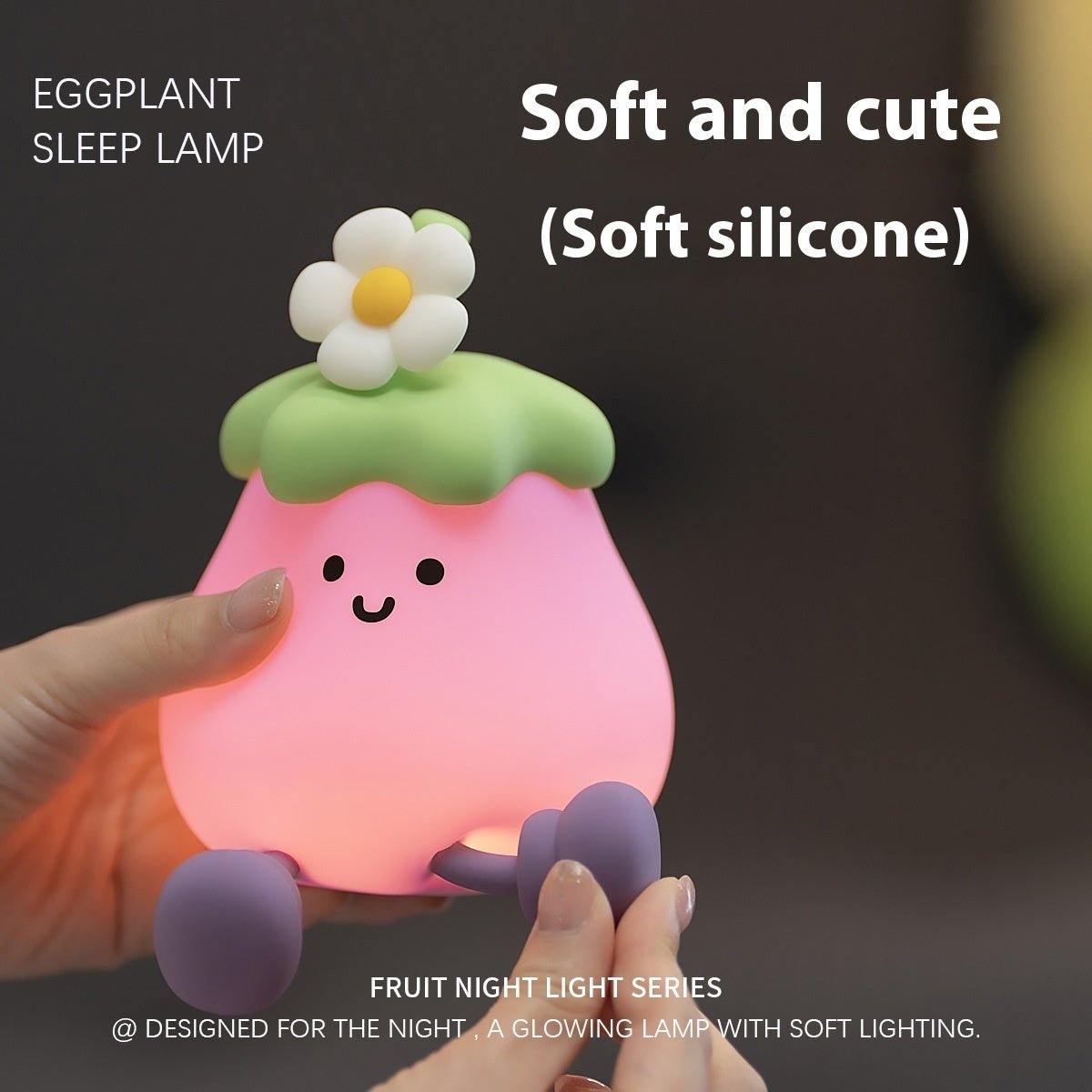 Kawaii Eggplant Lamp