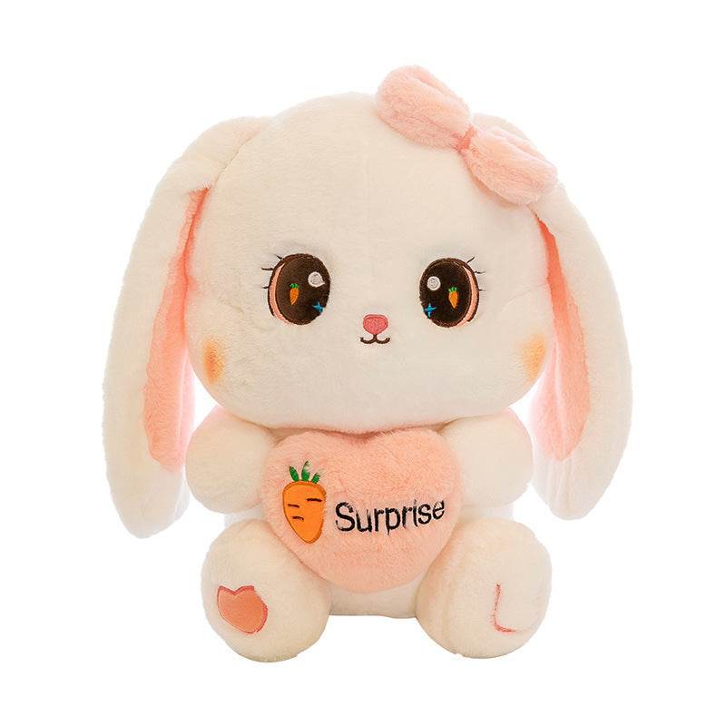 Cute Pink and White Bunny Plushie