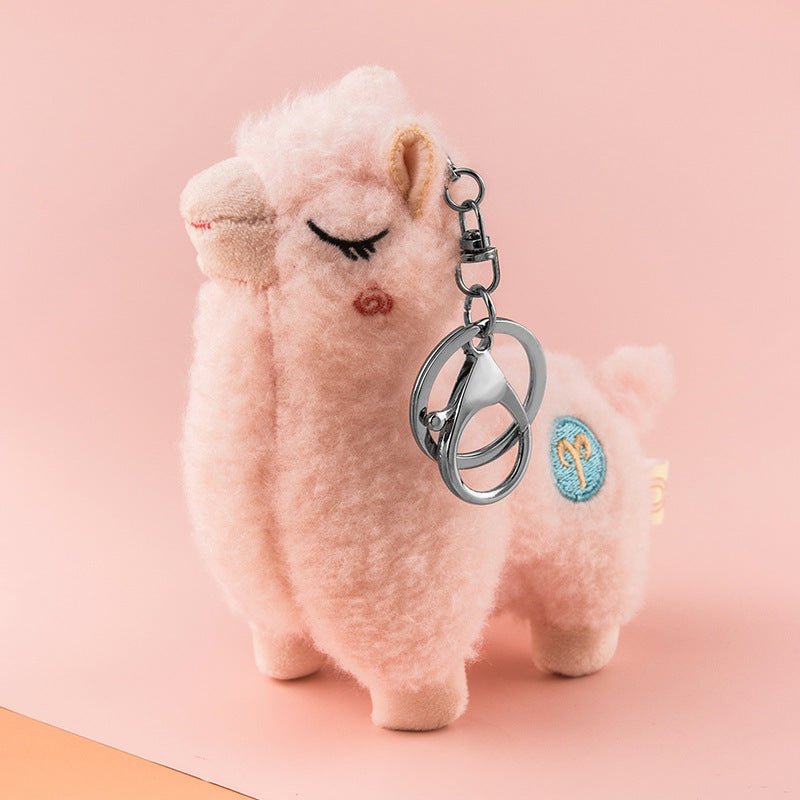 Alpi The Alpaca | Kawaii Plush Alpaca Bag Charm | Lil Beans Keychain