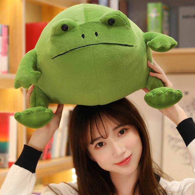 Gigi: Giant Chubby Frog Plushie | Weighted Stuffed Animal Frog