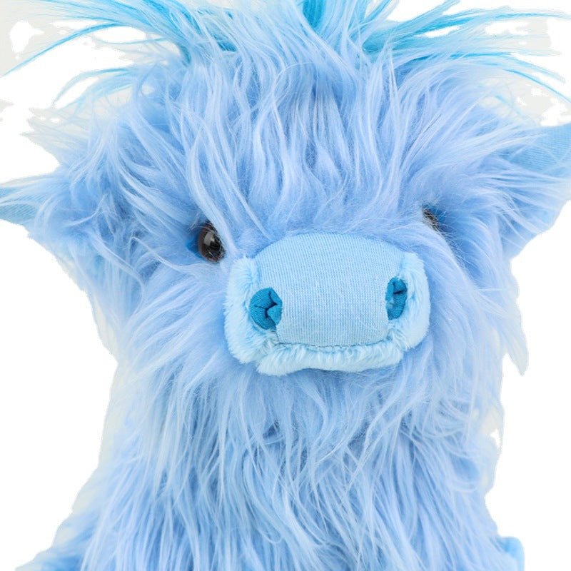 Blue Highland Cow Plushie | Mini Highland Cow Plushie
