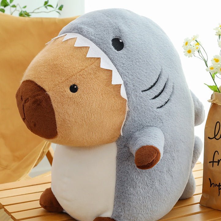 Jawsy: Massive Capybara Shark Plushie