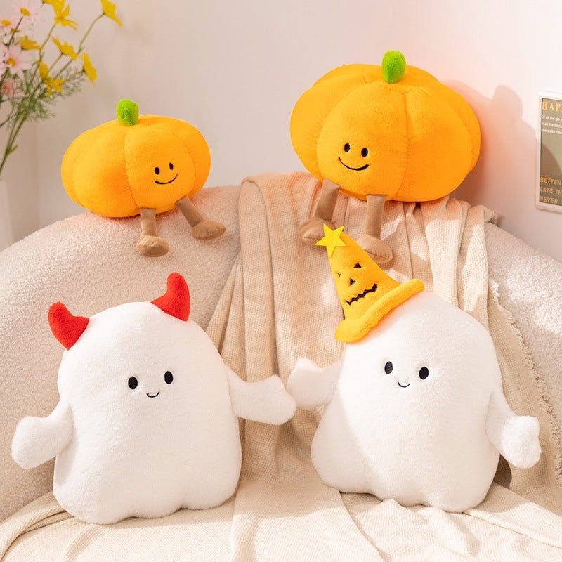Gourd & Ghoul | Kawaii Halloween Pumpkin and Ghost Stuffed Animals