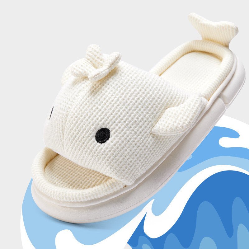 Knitted Cloudy Shark Slippers | Softest Shark Slippers
