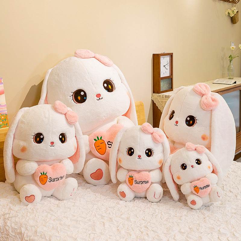 Cute Pink and White Bunny Plushie
