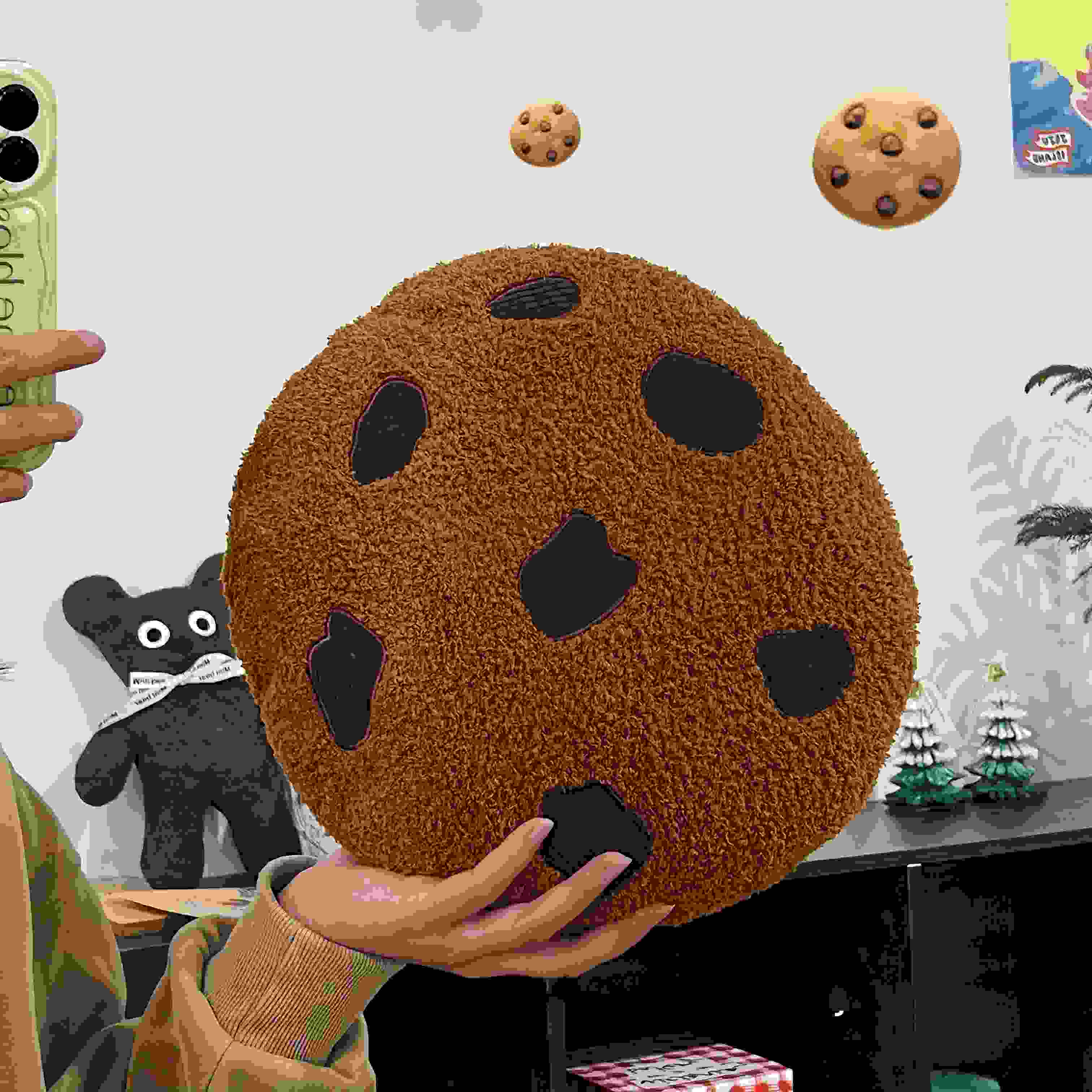 Giant Choco Chip Cookie Plush Pillow