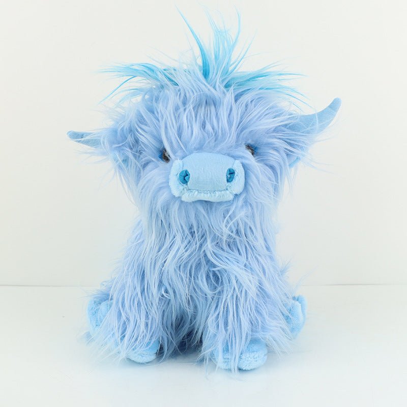 Blue Highland Cow Plushie | Mini Highland Cow Plushie