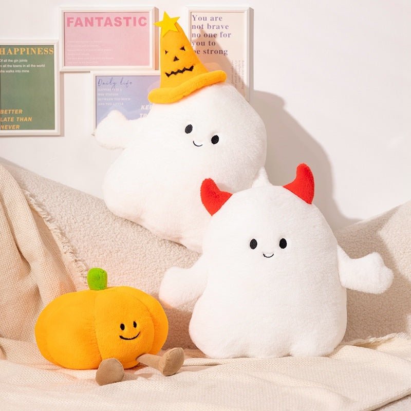Gourd & Ghoul | Kawaii Halloween Pumpkin and Ghost Stuffed Animals